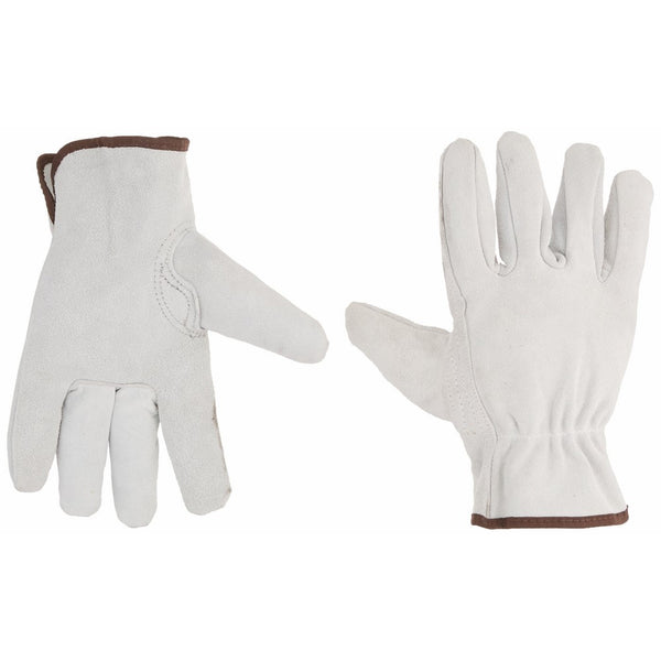 Boss Manufacturing Company 4065L Gloves Unlined Split Leather Gloves, Large, Gray
