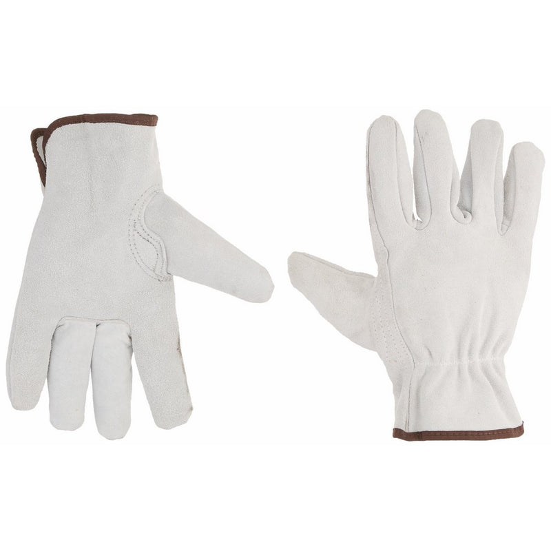 Boss Manufacturing Company 4065L Gloves Unlined Split Leather Gloves, Large, Gray