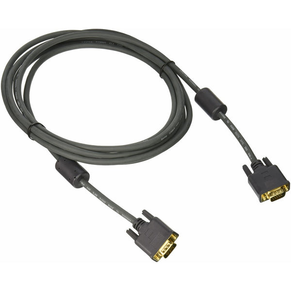 C2G 28244 VGA Cable - Flexima VGA Monitor Cable M/M, In-Wall CL3-Rated, Black (12 Feet, 3.65 Meters)