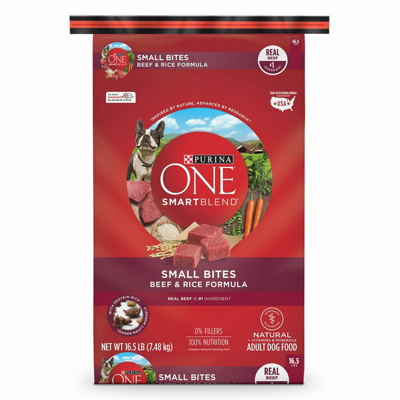 Purina ONE SmartBlend Small Bites Beef & Rice Formula Dry Dog Food