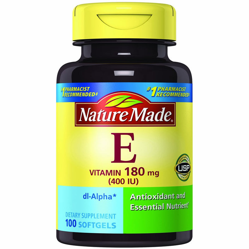 Nature Made Vitamin E 400 IU (dl-Alpha) Softgels 100 Ct