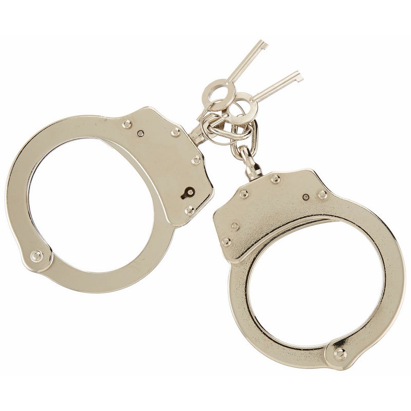 MTECH USA MT-S4508DL Series Double-Lock Handcuffs, Carbon Steel, Nickel Silver