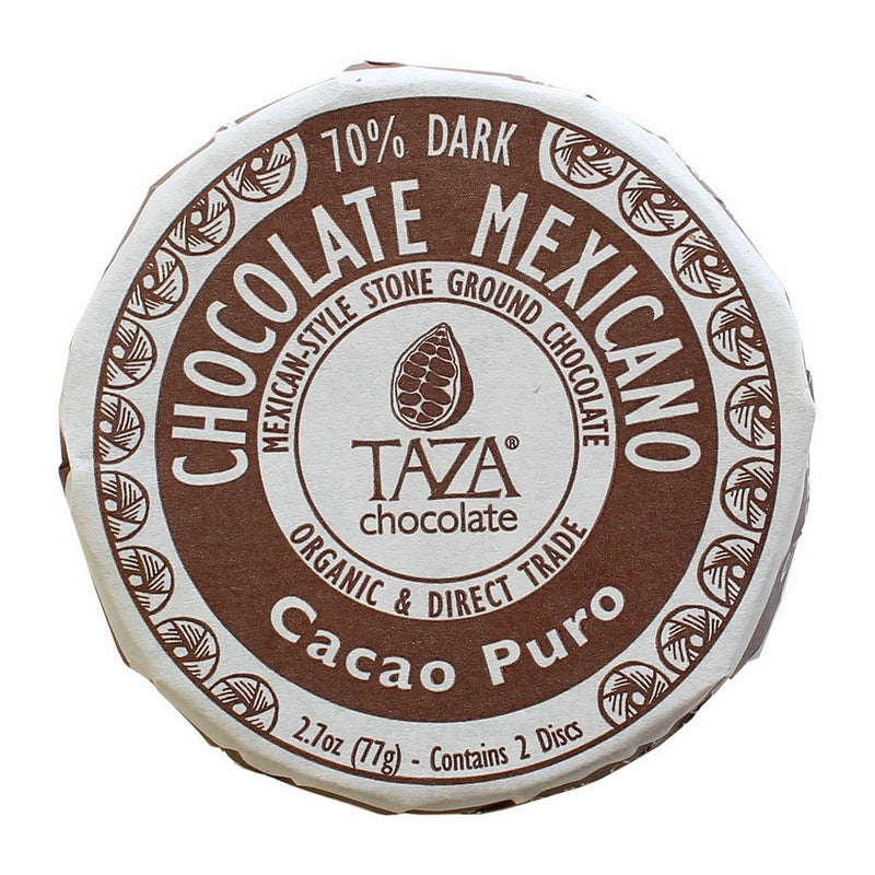 TAZA chocolate Mexicano Disc, 70% Dark Organic, Cacao Puro, 2.7 Ounce