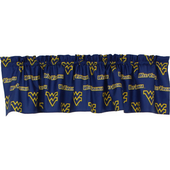 College Covers West Virginia Mountaineers Printed Curtain Valance - 84" x 15"