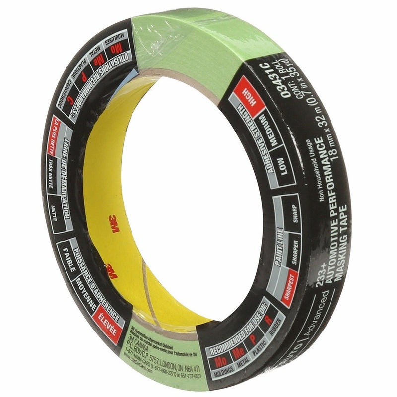 3M 03431 18 mm x 32 m Automotive Performance Masking Tape