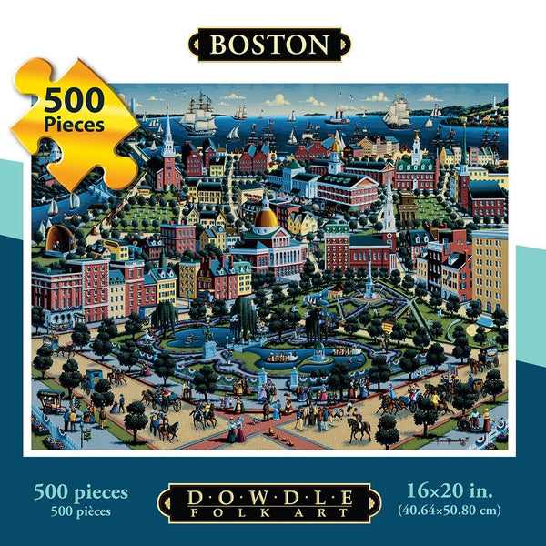 Dowdle Folk Art Boston Commons Puzzle