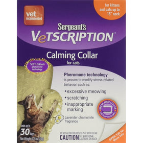 Sergeant's Vetscription Settle Down Pheromone Collar for Cats