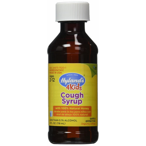 Hyland's Cough Syrup with 100% Natural Honey 4 Kids 4 oz