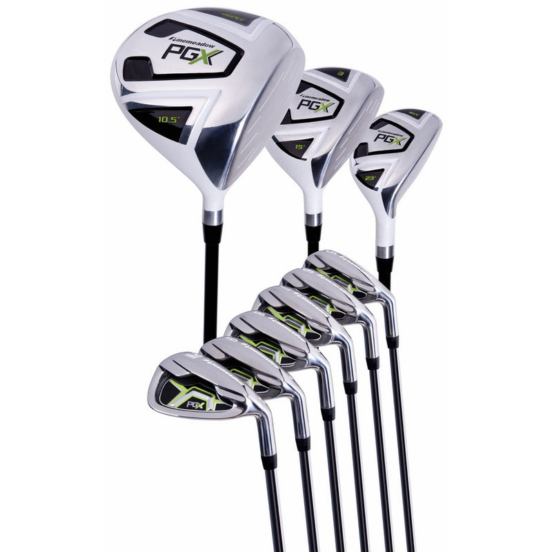 Pinemeadow Golf PGX Set (Driver, 3 Wood, Hybrid, 5-PW Irons, Left Hand, Regular)