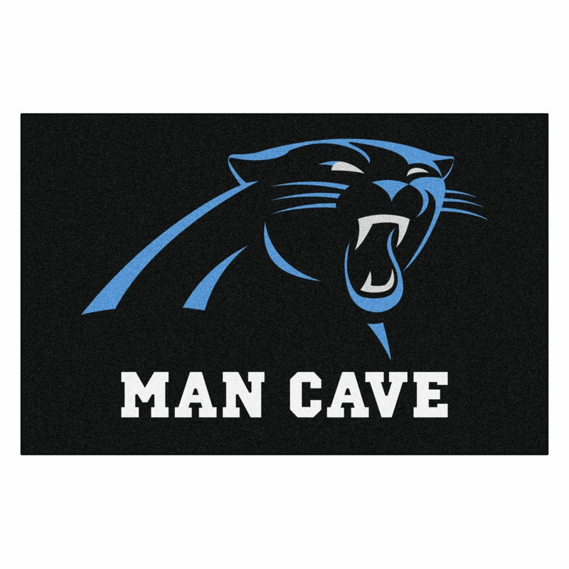 Fanmats 14277 NFL Carolina Panthers Nylon Universal Man Cave Starter Rug