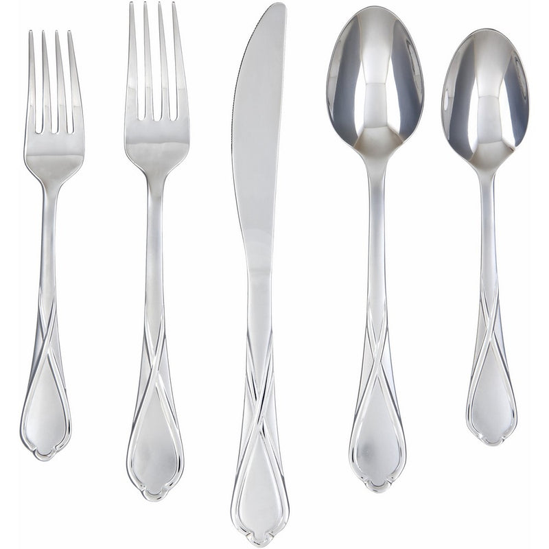 Cambridge Silversmiths Heather Sand 20-Piece Flatware Set