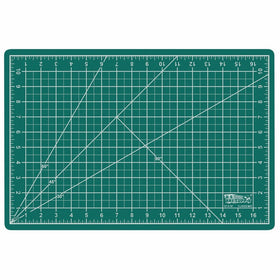 US Art Supply 12" x 18" GREEN/BLACK Professional Self Healing 5-Ply Double Sided Durable Non-Slip PVC Cutting Mat Great for Scrapbooking, Quilting, Sewing and all Arts & Crafts Projects