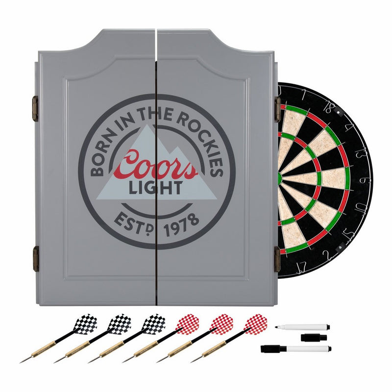 TRADEMARK GAMES Coors Light Dartboard Set