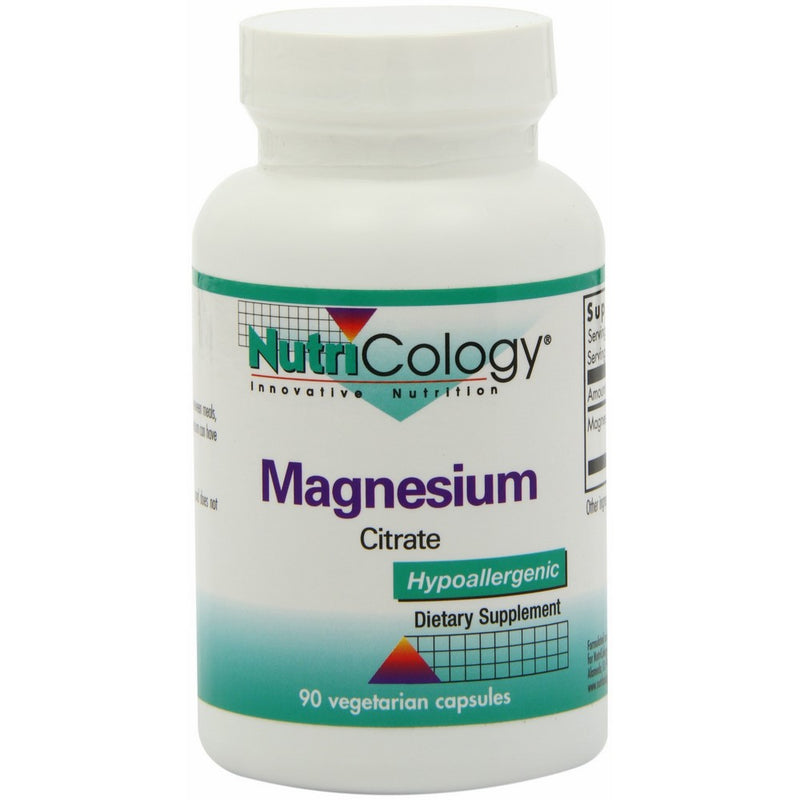 Nutricology Magnesium Citrate, Vegicaps, 90-Count