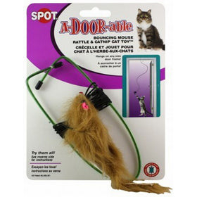 Ethical A-Door-Able Bouncing Mouse Cat Toy, Assorted Colors