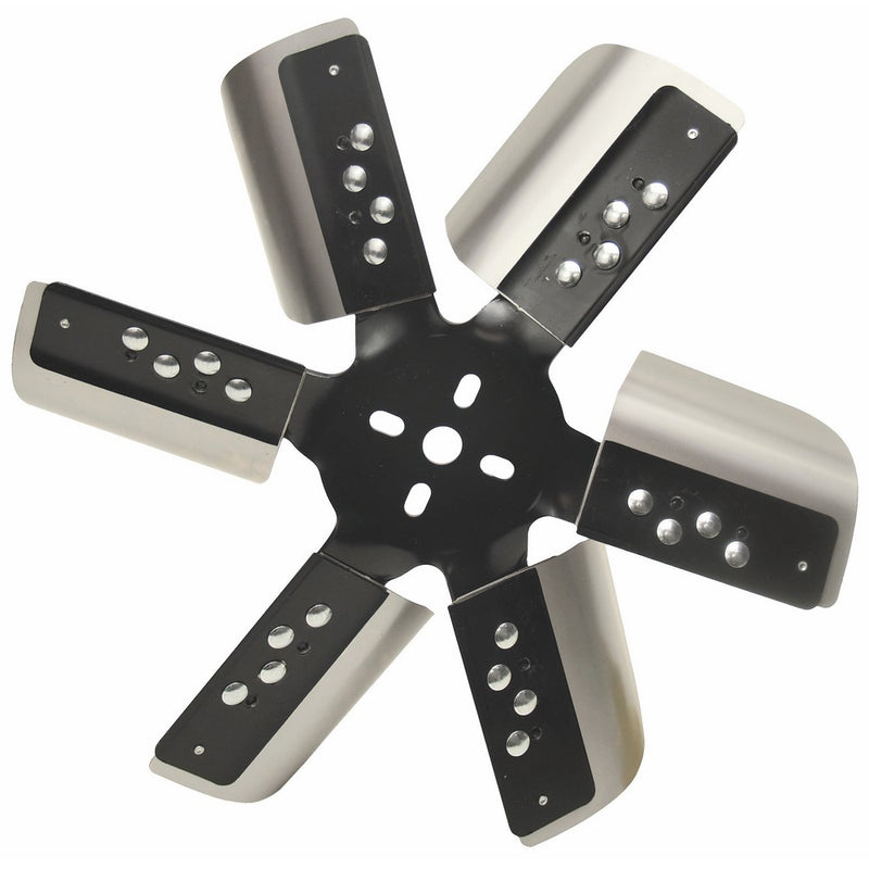 Derale 17015 Heavy Duty Fan Blade Series 1000 15" Stainless Steel Flex Fan Standard Rotation
