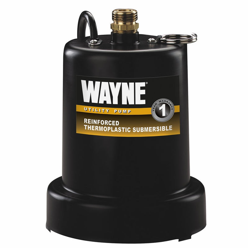 WAYNE TSC130 1/4 HP Reinforced Submersible Thermoplastic Water Removal Pump with 3/4 in. Discharge