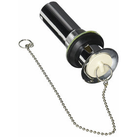 Keeney 1681K Sink Pull Out Plug with Chain and Stopper, Chrome
