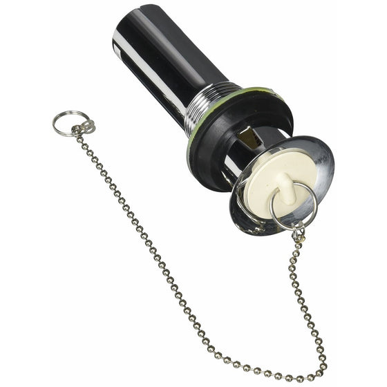 Keeney 1681K Sink Pull Out Plug with Chain and Stopper, Chrome