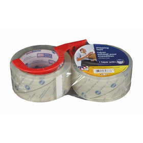 Intertape Polymer Group 4368 Acrylic Shipping Tape,2.5Mil 1.88-Inch x 54.6-Yard, 2-Pack with Dispenser