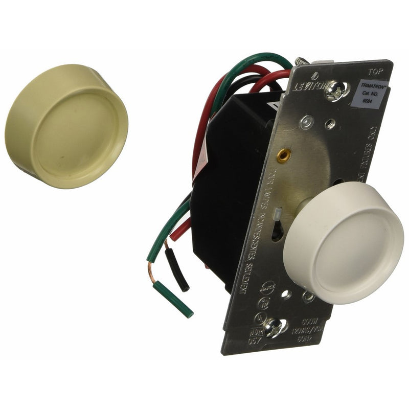 Leviton L00-06684-0IW Single Pole Lighted On/Off Rotary Dimmer