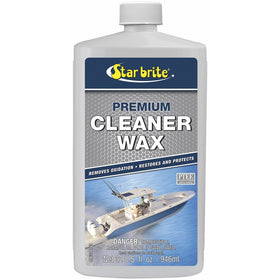 Star Brite One-Step Heavy Duty Cleaner Wax with PTEF - Removes Oxidation - Restores & Protects