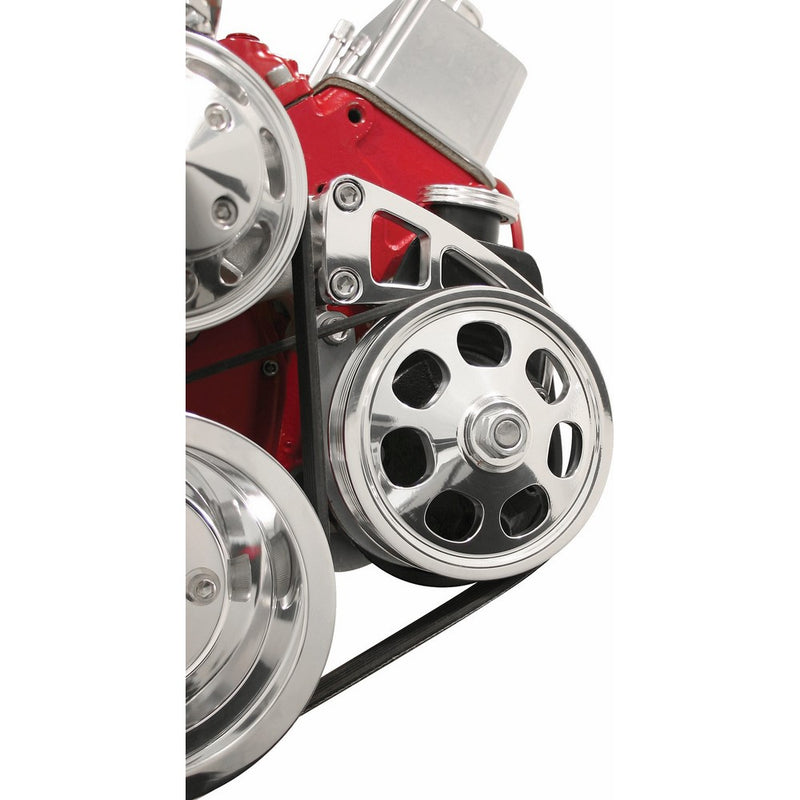 Billet Specialties FM0130PC Saginaw Pump Power Steering Bracket for Small Block Chevy