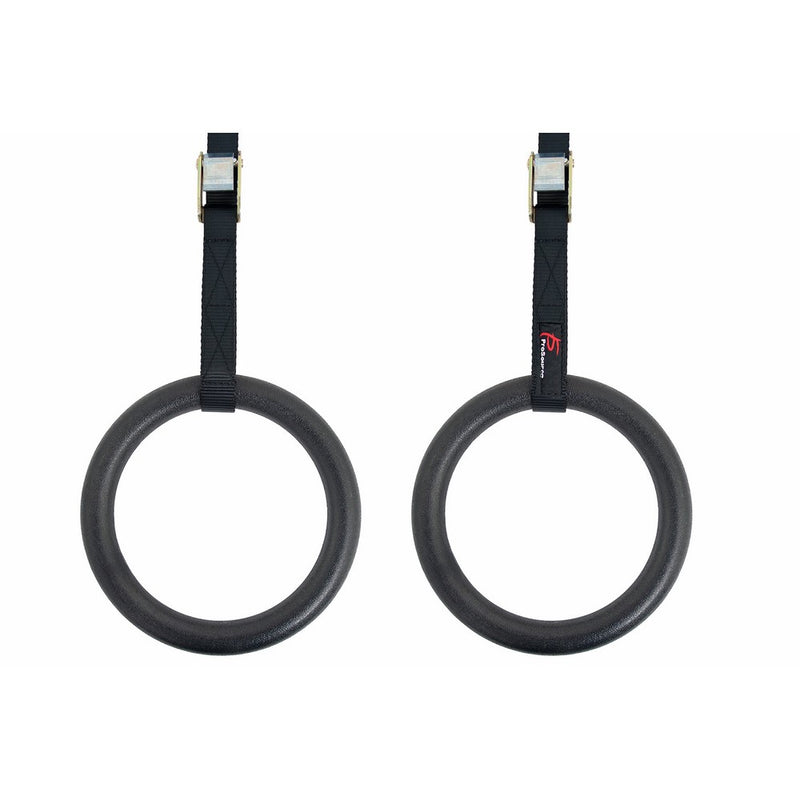 ProSource Fitness Gymnastics Rings with Straps for CrossFit and Total Body Conditioning at Home