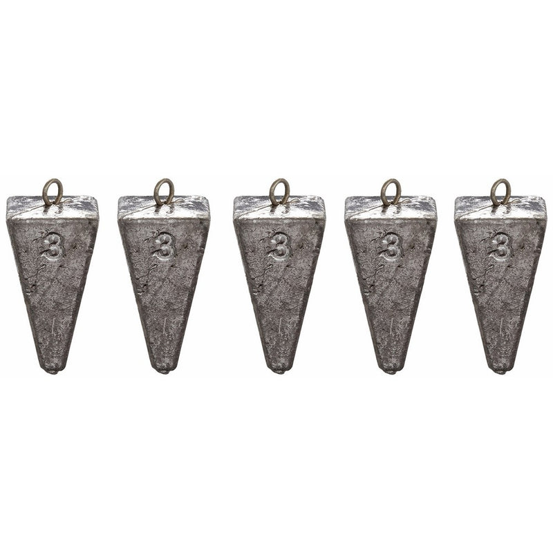 South Bend Pyramid Sinker, Pack of 5