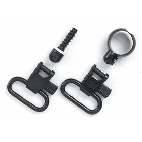 Uncle Mike's Quick Detachable .22 Tube Magazine Full Band Sling Swivels (Blued, 1-Inch Loop)