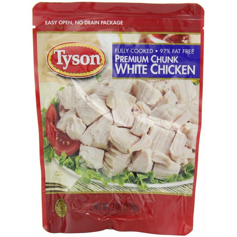 Tyson Chunk Chicken Breast, 7-Ounce Pouches (Pack of 12)
