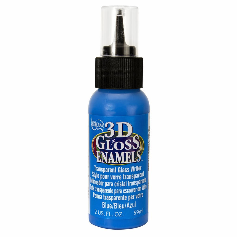 DecoArt 2-Ounce 3-D Gloss Enamel Writer, Blue
