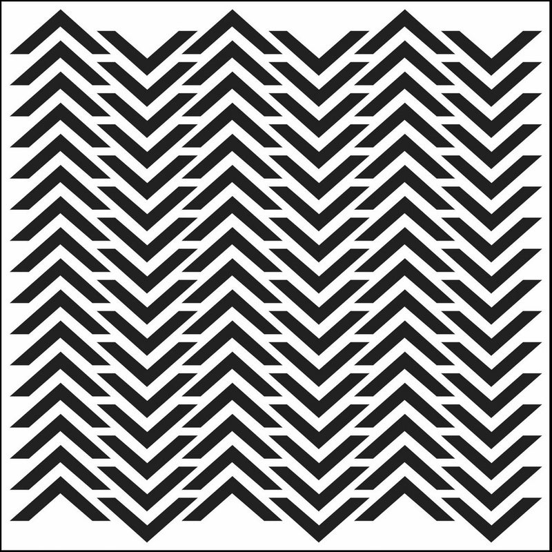 Crafters Workshop Chevron Crafter's Workshop Template Die, 6 by 6-Inch, Chevron