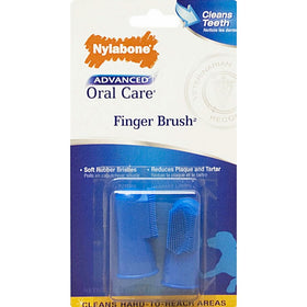 Nylabone Advanced Oral Care Dog Finger Brush, 2 pack