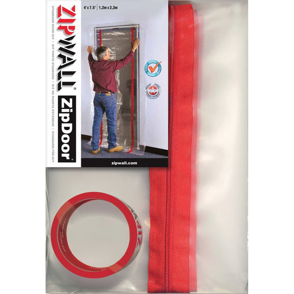 ZipWall ZipDoor Standard Door Kit for Dust Containment, ZDS