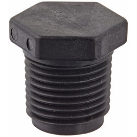 Banjo PLUG050 Polypropylene Pipe Fitting, Plug, Schedule 80, 1/2" NPT Male