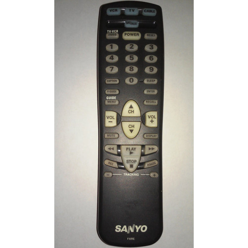 Sanyo TV Remote Control FXRD FXRB FXRE Supplied with models: DS31590 DS35500 DS35510 DS35590 LIGHT