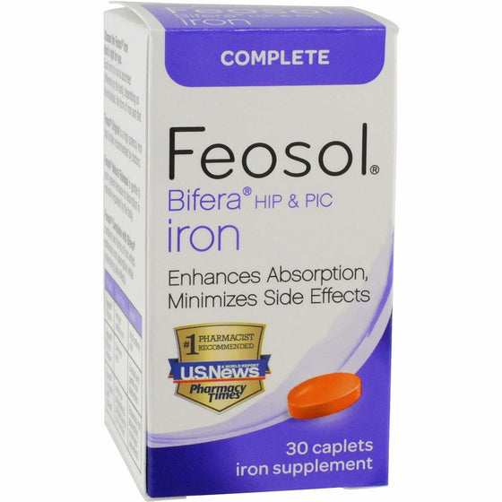 Feosol Complete with patented Bifera Iron, 30 Count