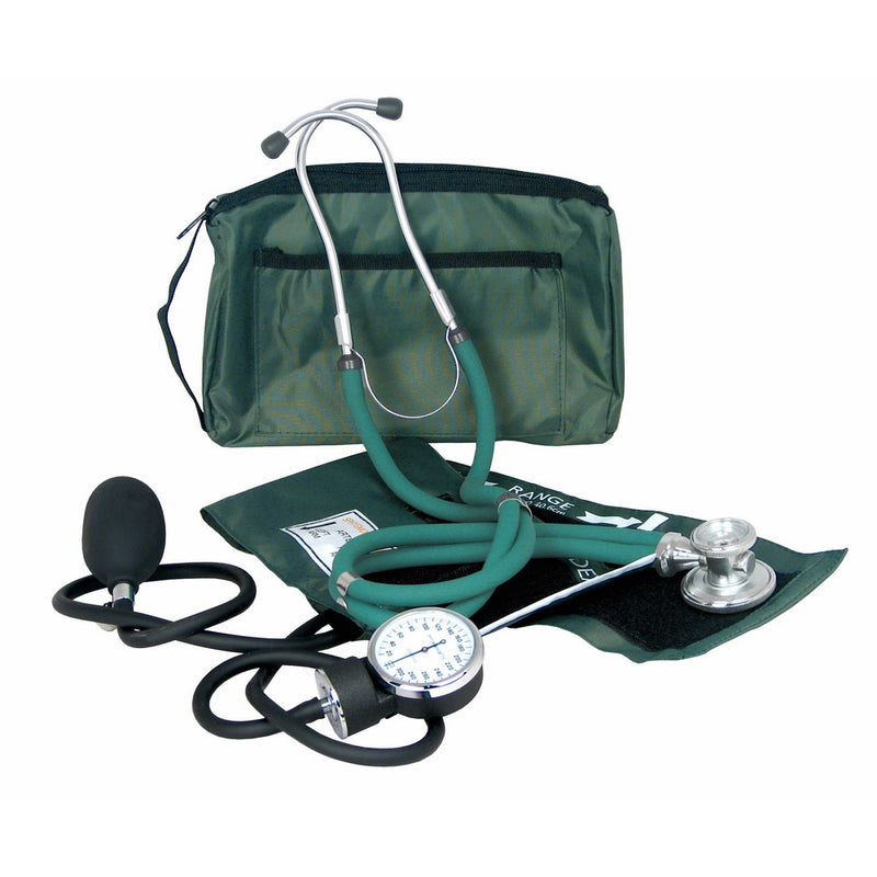 Dixie EMS Blood Pressure and Sprague Stethoscope Kit, Green