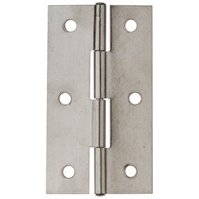 2.6" Polished Stainless Steel Home Door Butt Hinges Pair
