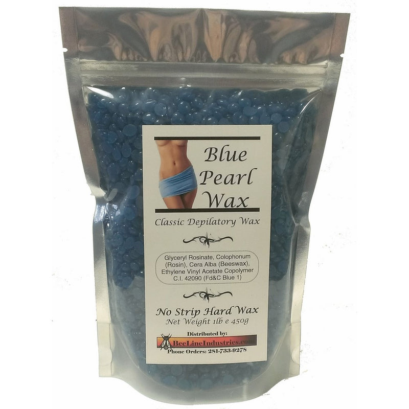 Blue Pearl Wax Ocean Tide Bead Hard Wax (Stripless) Small Bag - 1lb
