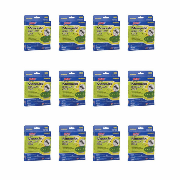 PIC C412 Mosquito Repellent Coils (12 Packs of 4)