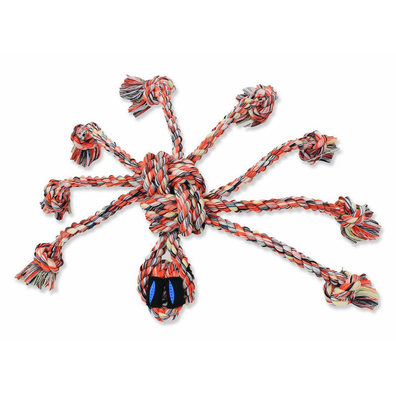 Mammoth's SnakeBiter Spider 11-inch Rope Toy, Medium (Assorted Colors)