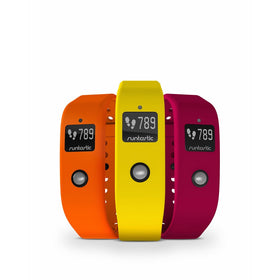 Runtastic Colored Wristbands for Runtastic Orbit (Set 1), Sunshine Yellow/Ordinary Orange/Powerful Pink