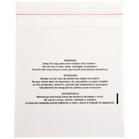 Uline 6" x 6" Clear Poly Mailers Plastic Sacks Bundle Bags, 1.5 mil , Suffocation Warning (S-19948), 100 count