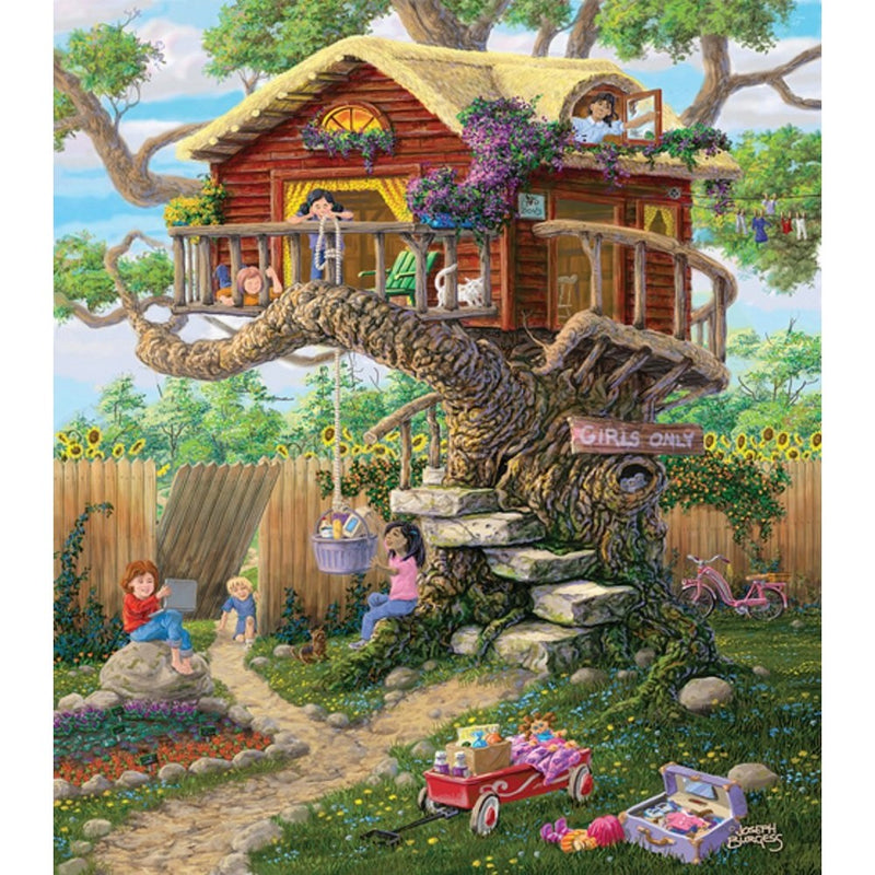 SunsOut Girl's Clubhouse Jigsaw Puzzle (300-Piece)