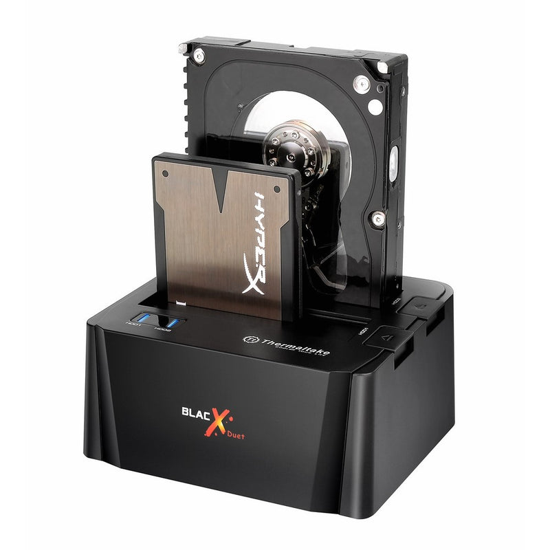 Thermaltake BlacX Duet 2.5”/3.5” SATA I/II/III USB 3.0 External Hard Drive Enclosure Docking Station ST0014U-D