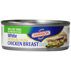 Swanson White Premium Chunk Chicken Breast, 4.5 oz (Pack of 24) (Packaging May Vary)
