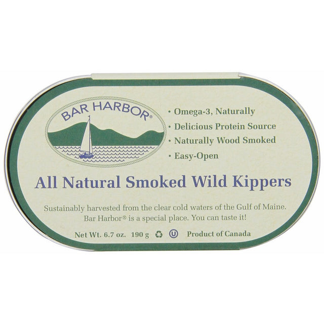 Bar Harbor Wild Smoked Kippers, 6.7 Ounce (Pack of 12)