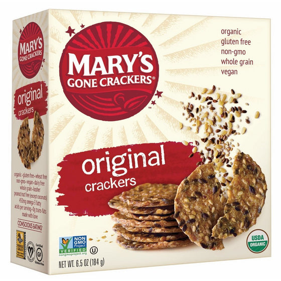 Mary's Gone Crackers Original, 6.5 Ounce (Pack of 12)